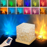 LED 3D Ocean Wave Projector Night Lamp Water Ripple Light Northern Lights 6488