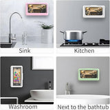Shower Phone Holder | Waterproof Bathroom Mobile Phone Holder | Anti-Fog Case for Shower | Wall Mountable | 6.8 Inch Support Touch Screen Parent (Multicolor) 18279