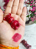 Lip Tint, Bear Keychain Long Lasting Creamy Texture Matte Lipstick For Makeup 6pcs Multicolour 19203