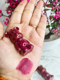 Lip Tint, Bear Keychain Long Lasting Creamy Texture Matte Lipstick For Makeup 6pcs Multicolour 19203
