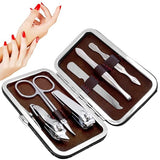 SJ 6 in 1 Nail Art Clipper Pedicure Manicure Tweezer Cutter Earpick Tool Set - 29 18057