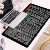Quick Key Super Large Anti-Slip Keyboard Pad - with Office Software Shortcuts Pattern, Excel Shortcut Mouse Pad Non-Slip 18052