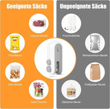 Portable Mini Sealing Machine 2 in 1 USB Rechargeable Magnetic Heat Sealing and Cutting Bag Seale 4485