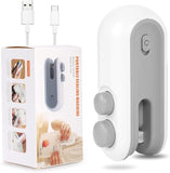 Portable Mini Sealing Machine 2 in 1 USB Rechargeable Magnetic Heat Sealing and Cutting Bag Seale 4485