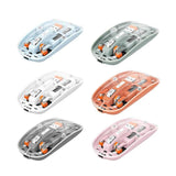 Transparent Mouse Rechargeable Mouse High-end 1600 Moving Speed Adjustable Silent Switch Type-C One-Key for Desktop 18049