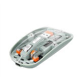 Transparent Mouse Rechargeable Mouse High-end 1600 Moving Speed Adjustable Silent Switch Type-C One-Key for Desktop 18049