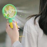Portable Handheld Fan - Ultra Quiet Little Flower Handheld Fan | Battery Operated Fan, Handheld Fan for Outdoor Travel Commute 25960