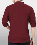 Men's Slim Fit Full Sleeve Cotton Short Kurta Pack of 2 6824