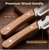 3-in-1 Multifunctional Vegetable Peeler with wooden grip (Pack of 1) 35561