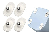 Self Adhesive Mini Swivel Casters Wheels 4 Pc (Pack of 1) 19202