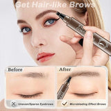 Waterproof Microblading Eyebrow Pencil with a Micro Fork Tip Applicator Pack of 2 18279