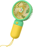 Portable Handheld Fan - Ultra Quiet Little Flower Handheld Fan | Battery Operated Fan, Handheld Fan for Outdoor Travel Commute 25960